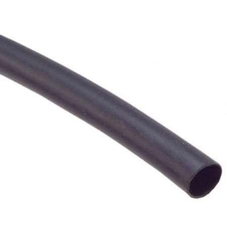 Heat Shrink Tube, Thin Wall, 2:1 I.D. Shrink Ratio, Black, 100 ft